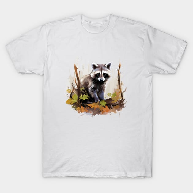 Cute Raccoon Lovers T-Shirt by zooleisurelife